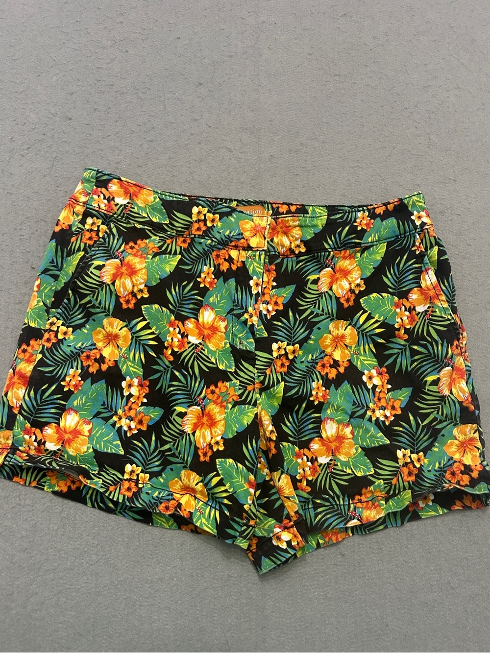 Women’s reCreation Tropical Floral Shorts Size 12 Hawaiian Print